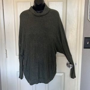 Olive green turtle neck sweater